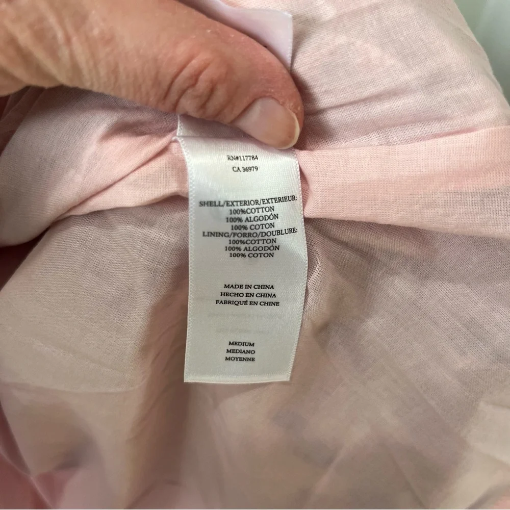 NEW $238 Rails Fiorella Cotton Ikat-Inspired Mini dress Medium Pink Geometric - Picture 11 of 14